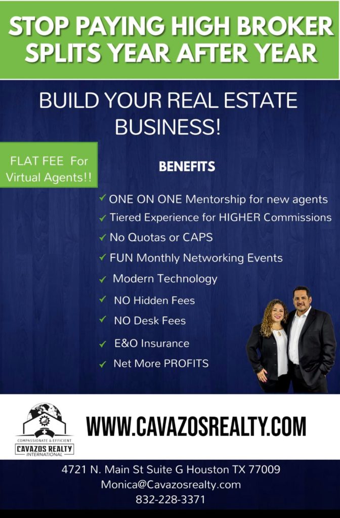 houston real estate agent career infocard