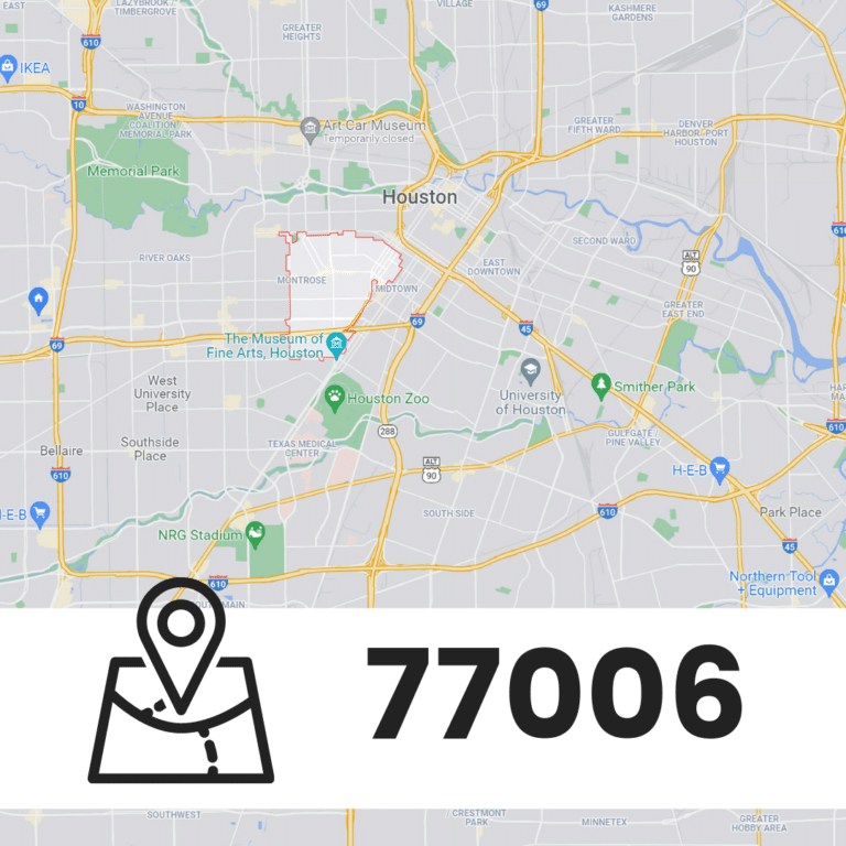 map of zip code 77006 houston