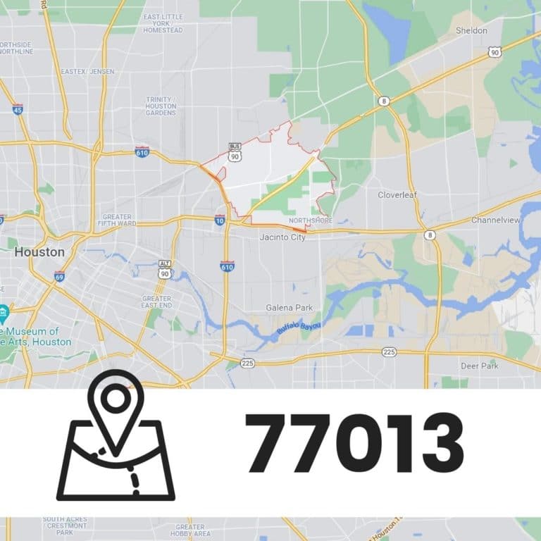 map of zip code 77013 houston tx