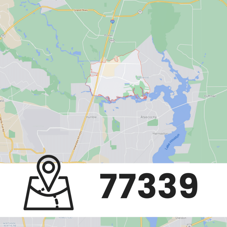 map of zip code 77339 kingwood tx