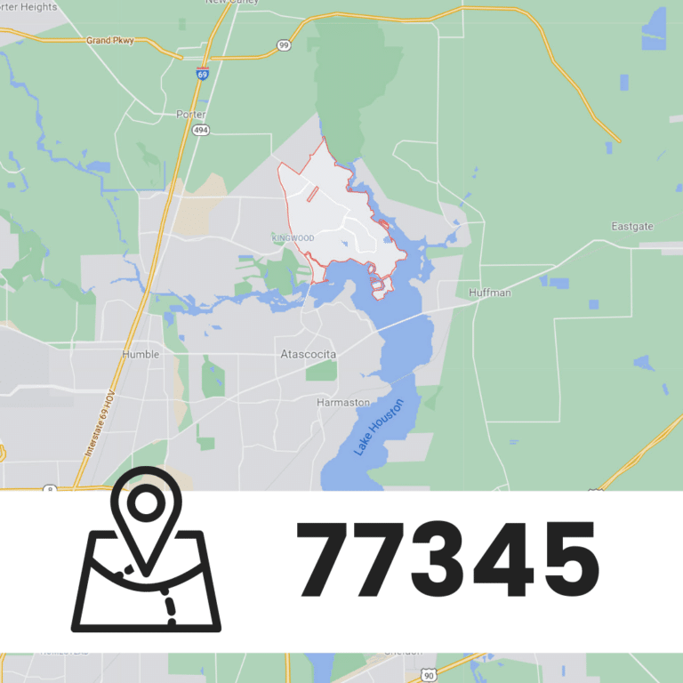 map of zip code 77345 kingwood tx