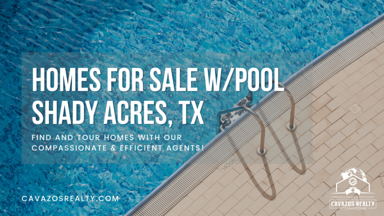 houses for sale in shady acres tx with a pool
