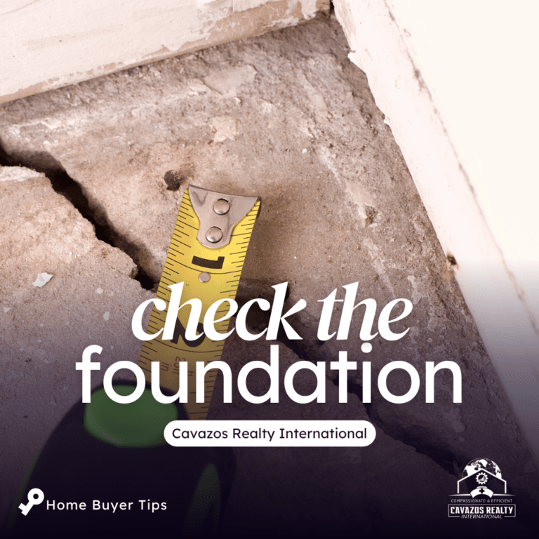 check the foundation before buying a house